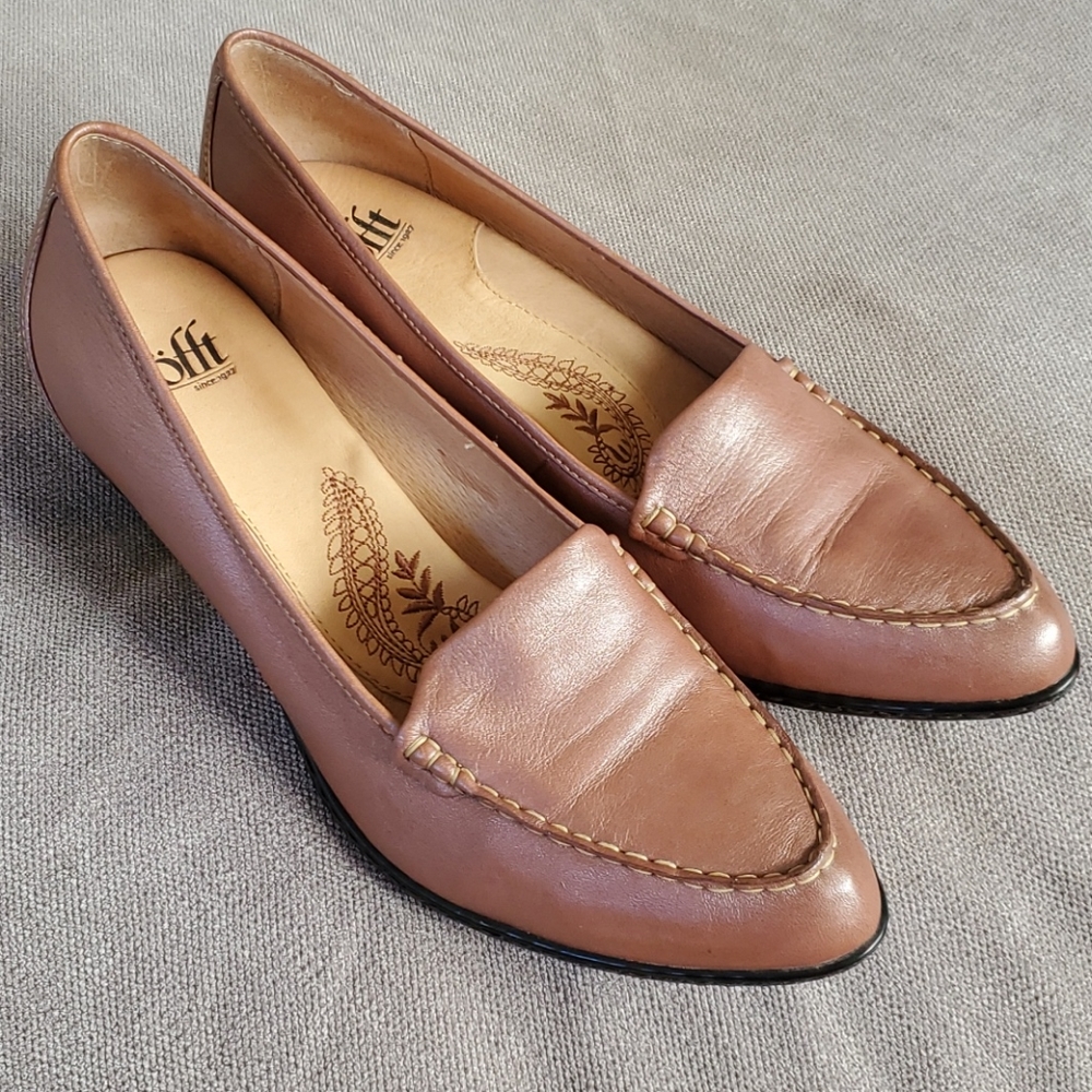 Sofft Heels, Light Chocolate, size 9.5